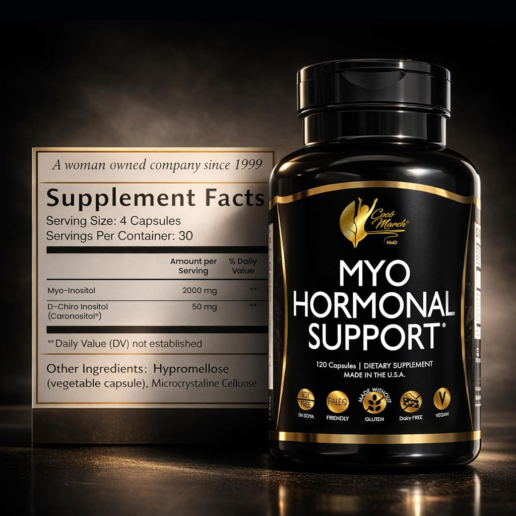 Cocó March N.M.D Myo-Inositol Apoyo Hormonal para Mujeres – 120 Cápsulas Veganas