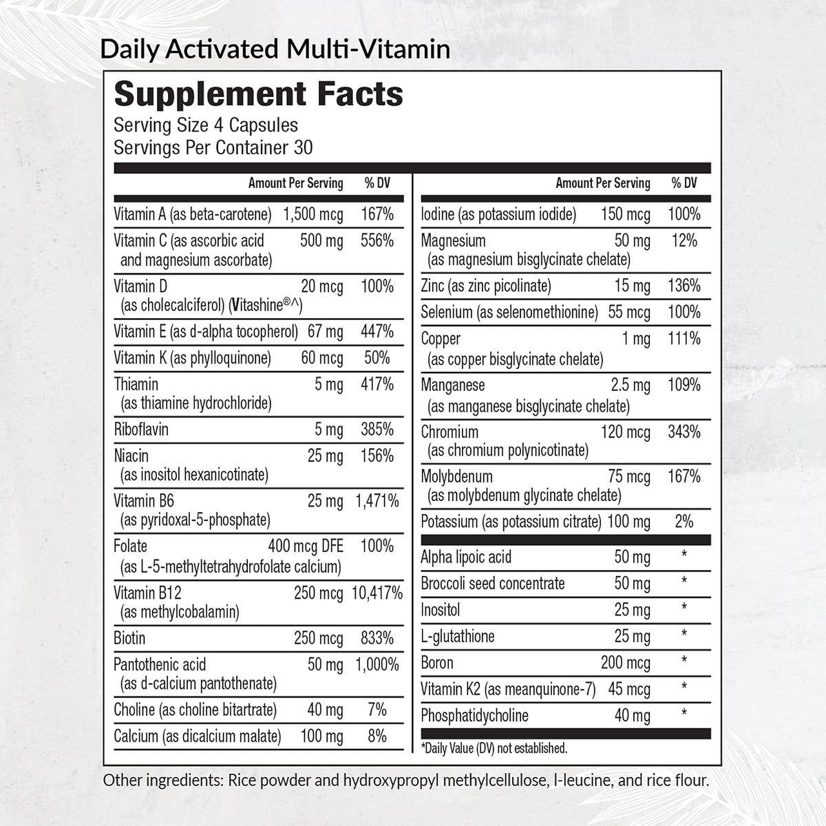 Equilife Multivitamínico Activado - 120 – Contribuye al mantenimiento de huesos y dientes con vitamina D y K2. – Image 2