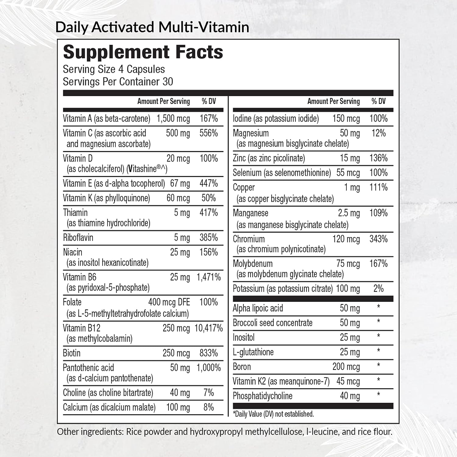 Equilife Multivitamínico Activado - 120 Cápsulas