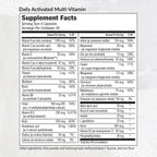 Equilife Multivitamínico Activado Diario con Vitaminas B Metiladas, 21 Nutrientes Esenciales, 120 Cápsulas