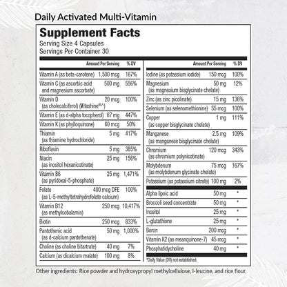 Equilife Multivitamínico Activado Diario con – Vitaminas del grupo B (B6, B12, etc.) en forma metilada: La – Image 2