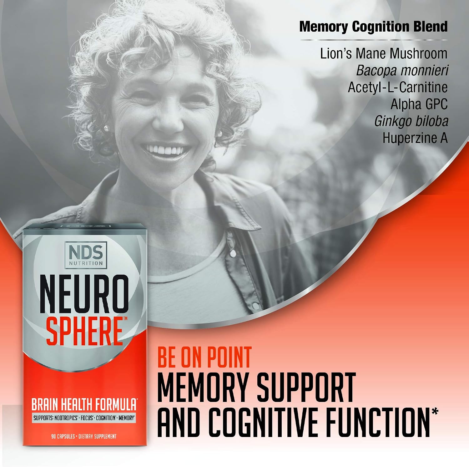 Neuro Sphere Fórmula para la Salud Cerebral - Nootrópico - 90 Cápsulas