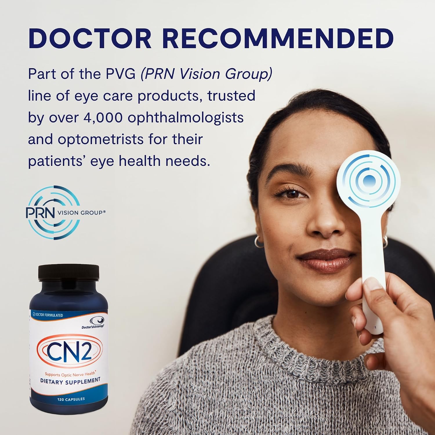Doctor's Advantage CN2 Suplemento - 120 Cápsulas, 30 Días | Ginkgo Biloba+ y Taurina con Antioxidantes para el Flujo Sanguíneo Ocular y Presión Ocular Saludable