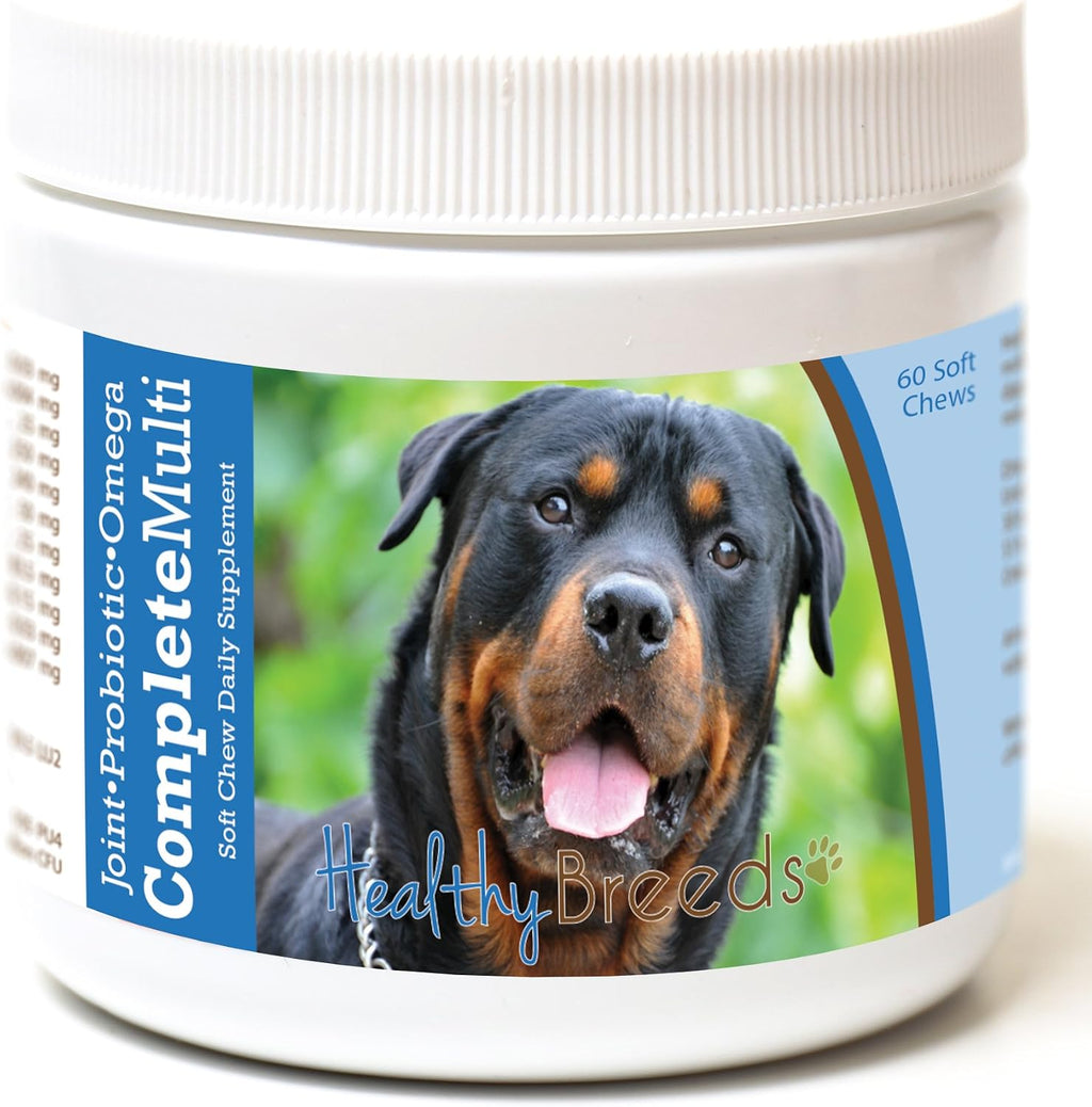 Healthy Breeds Rottweiler Multivitamínico Todo en Uno Masticable 60 unidades