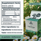Milk Wealth™ Calostro Bovino en Polvo 50g | Liofilizado con IgG Natural | Apoyo Inmunitario y Salud Intestinal | Pasto Alimentado y Sin Sabor | No Transgénico y Sin Gluten | 25 Sobres Individuales (2g Cada Uno)