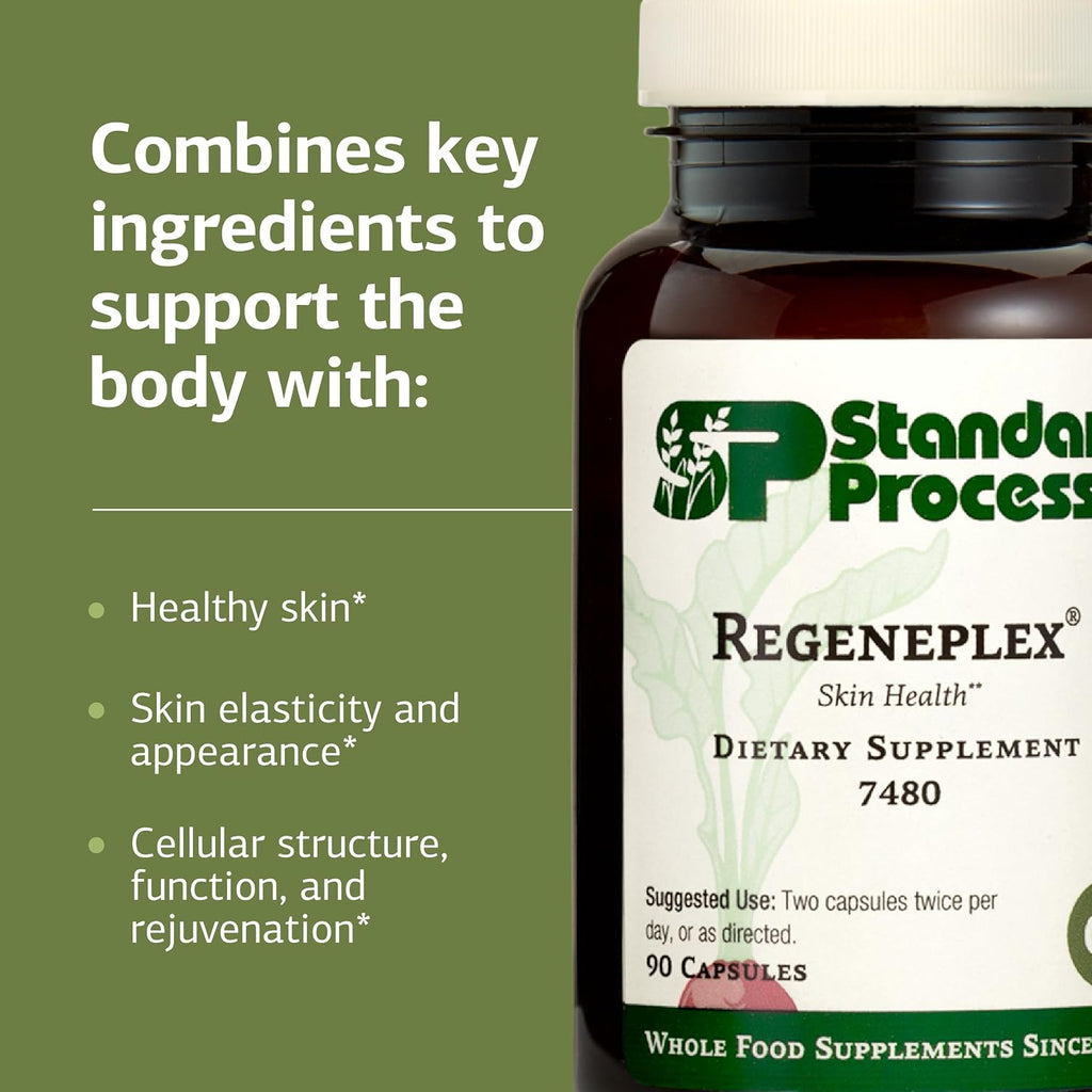 Standard Process Regeneplex - Complemento para la piel con Vitamina C y Zinc - 90 cápsulas