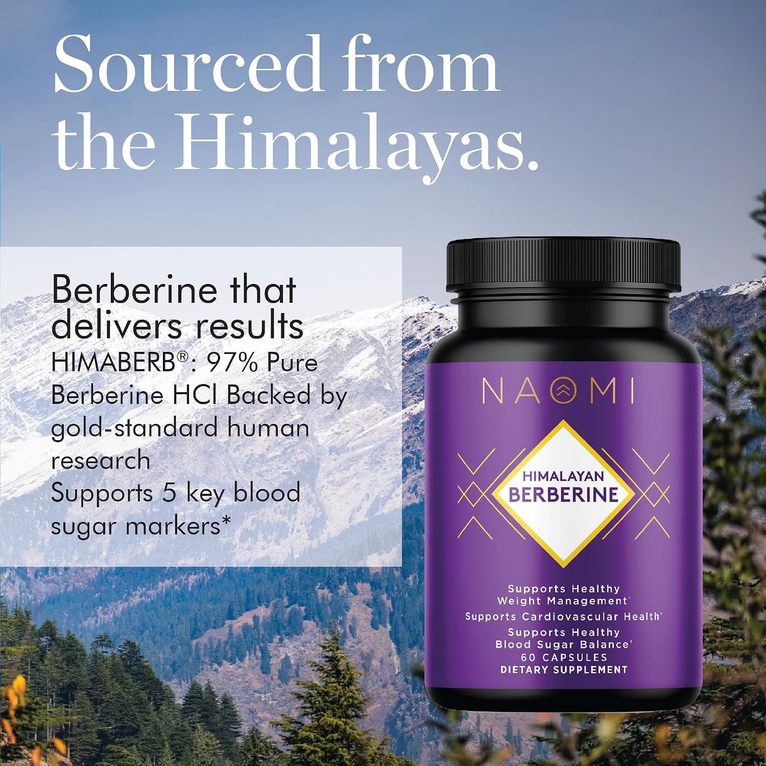 NAOMI Berberina Himalaya 500 mg – Apoyo metabólico y perfil lipídico con HIMABERB®