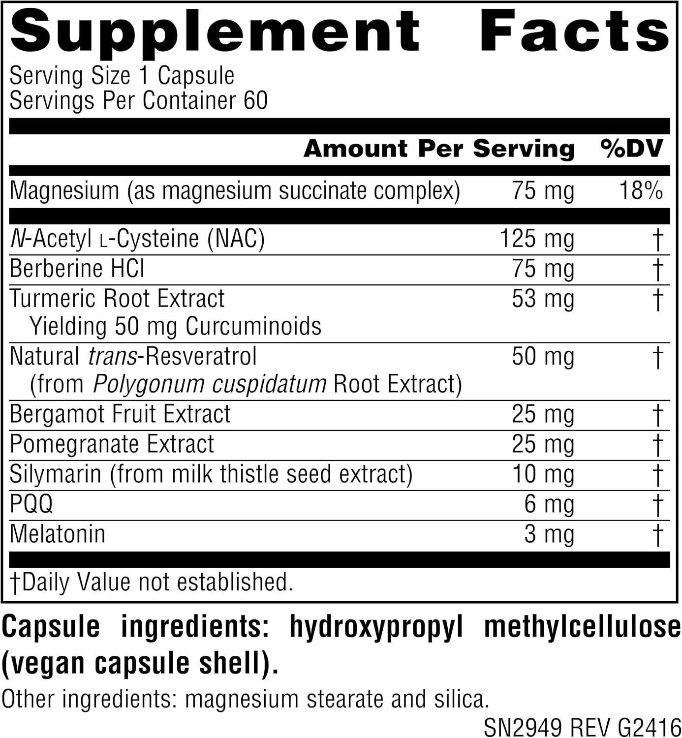 Source Naturals MitoNight® con Melatonina, Cuidado Nocturno para la Reparación Mitocondrial - 60 Cápsulas