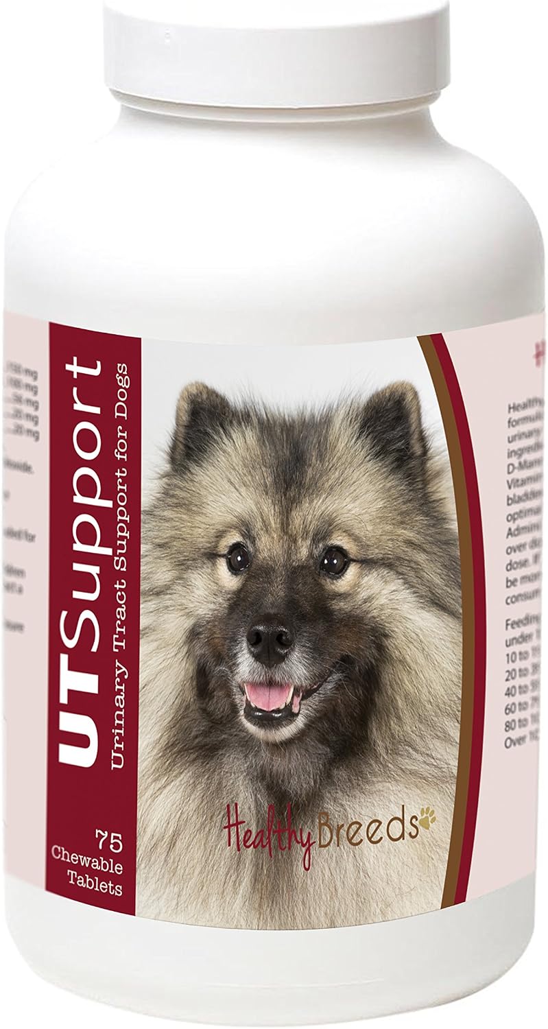 Healthy Breeds Keeshonden Masticables de Arándano - Apoyo Urinario - 75 unidades