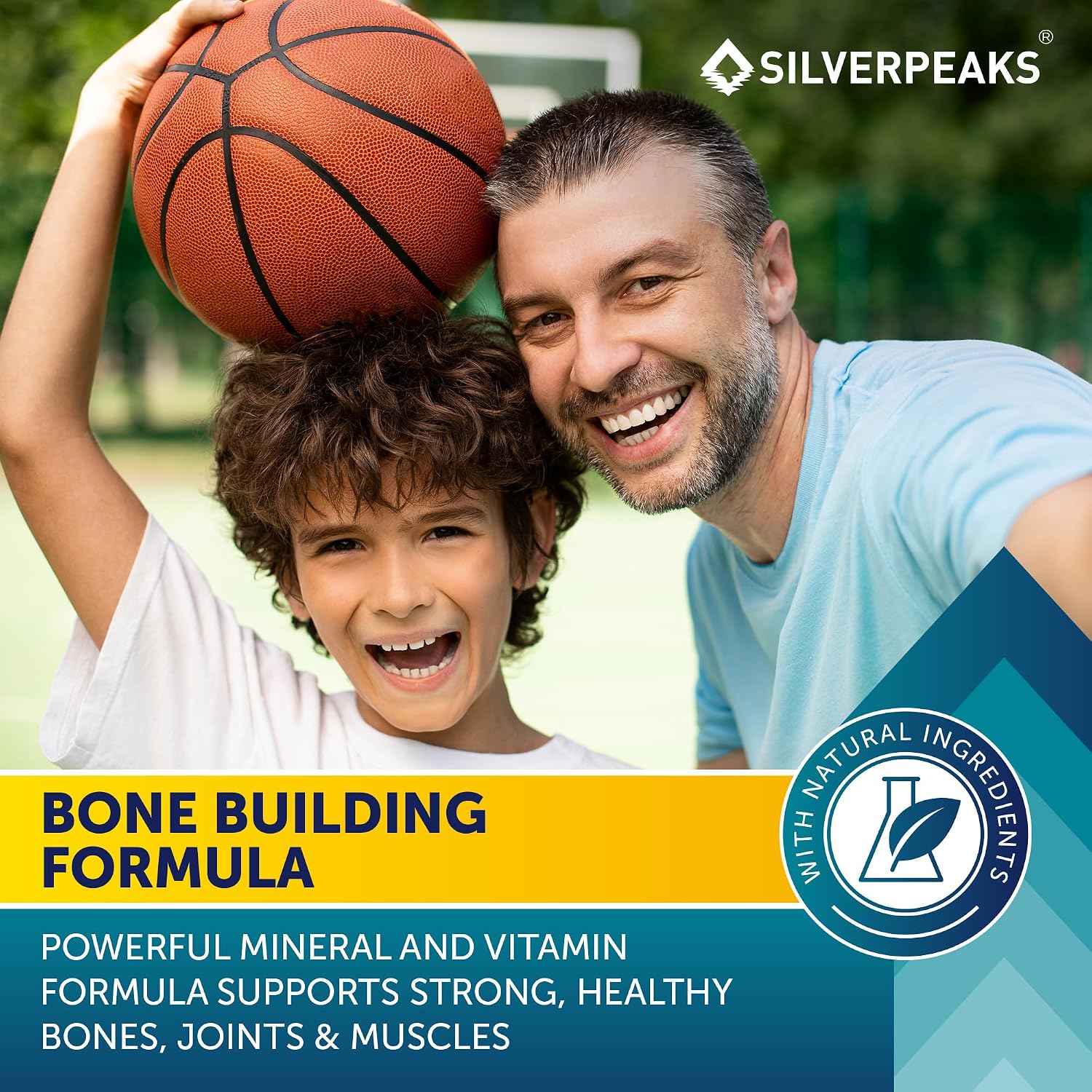 SILVERPEAKS Gominolas de Crecimiento en Altura para Niños y Adolescentes - 60 Gominolas