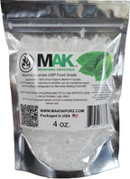 Mak Menthol Crystal 4 oz - Pure Organic 100% Natural - Cristales de Mentol de Menta