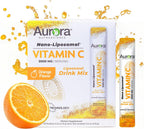 Aurora Nutrascience Nano-Pack Vitamina C Liposomal 3000 mg – 30 Sobres, Naranja