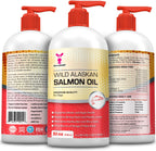 SavvyBeast Aceite de Salmón Salvaje de Alaska para Perros, Gatos y Hurones - 946 ml