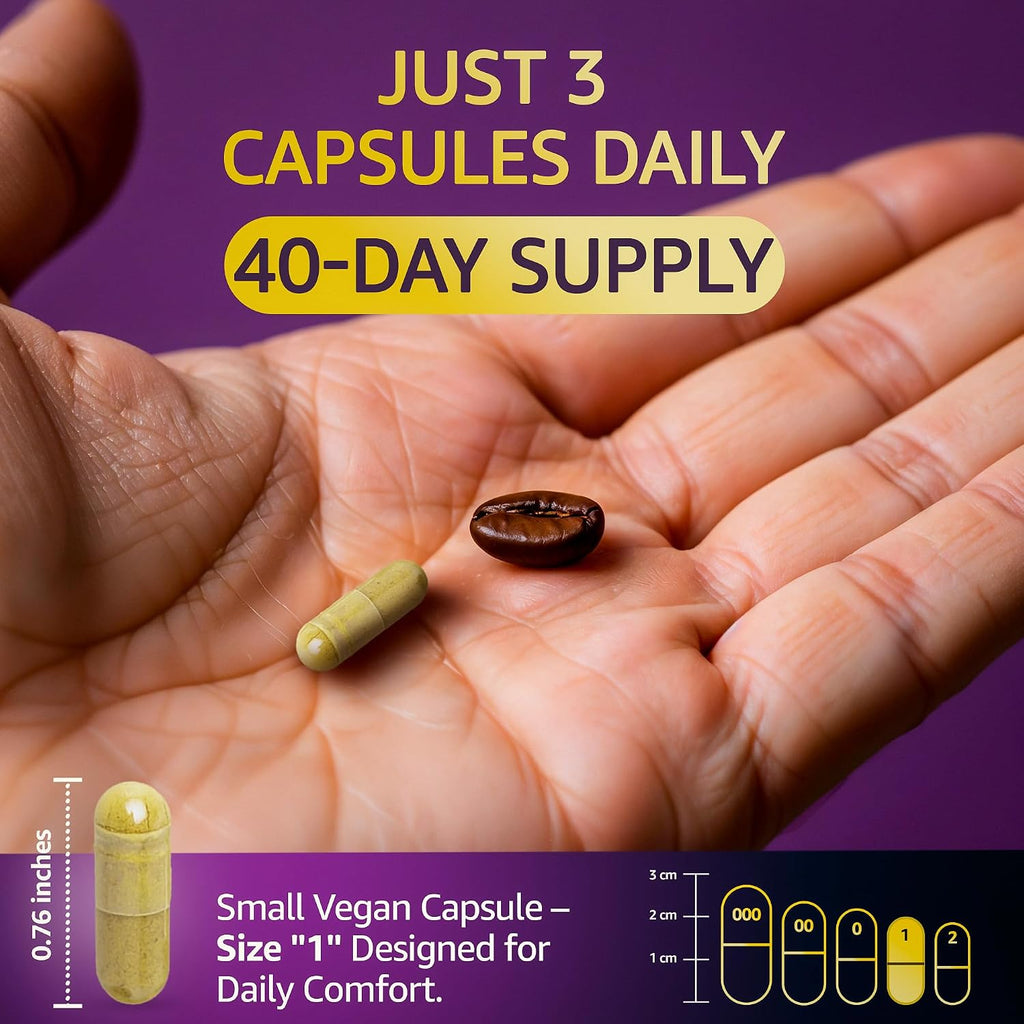 LetaGreen Cápsulas de Sea Moss 17 en 1 – Mezcla Multimineral con Ashwagandha y Vitaminas D3, K2 y C – 120 Cápsulas
