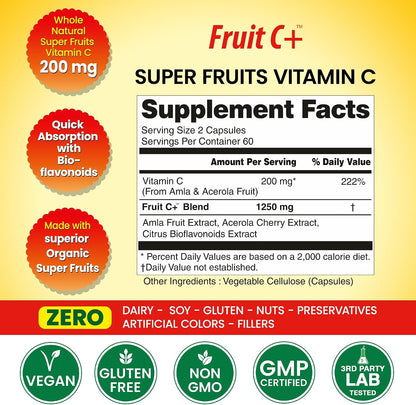 Organic Veda Super Fruits Vitamina C - Amla – Forma: Las cápsulas son cómodas y permiten dosificar fácilmente. Si – Image 2