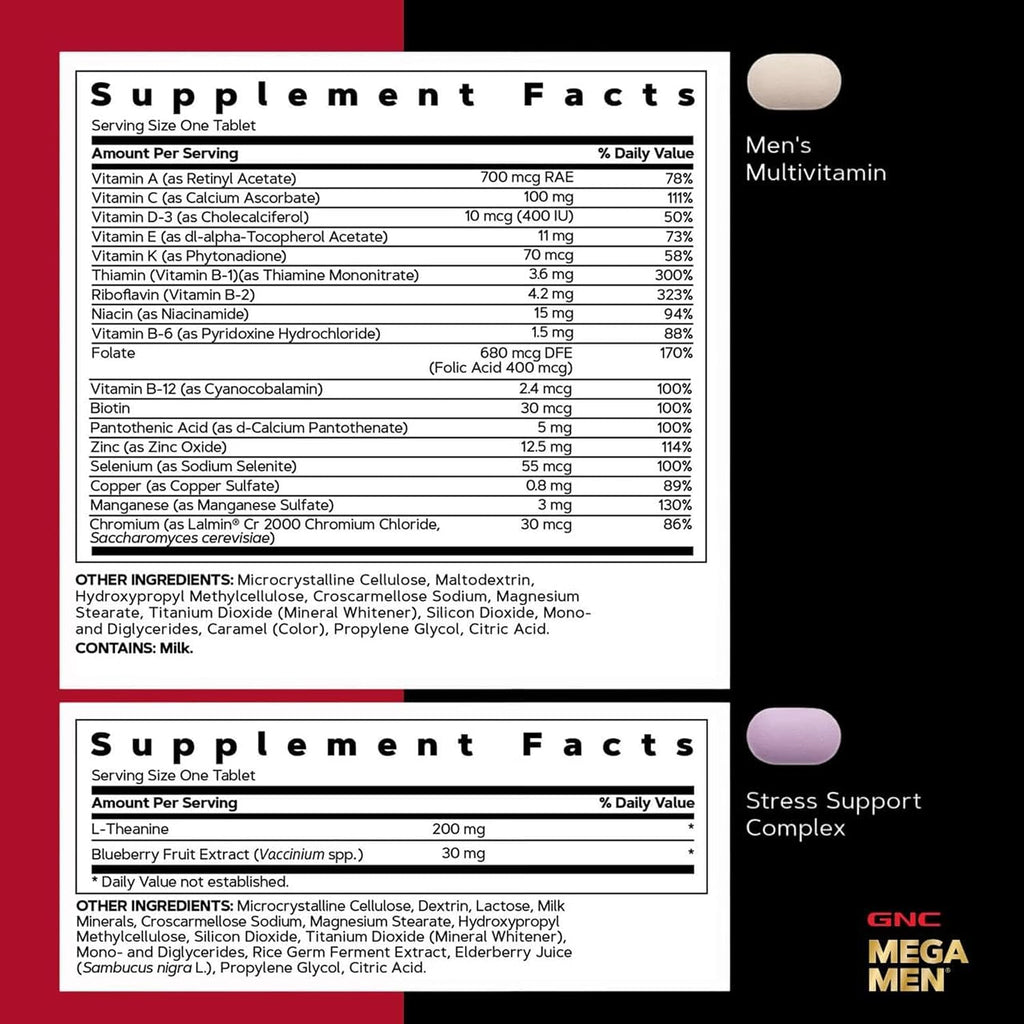 GNC Men's 30+ Vitapak Program - 5 en 1 Multivitamínico y Minerales, 30 Sobres