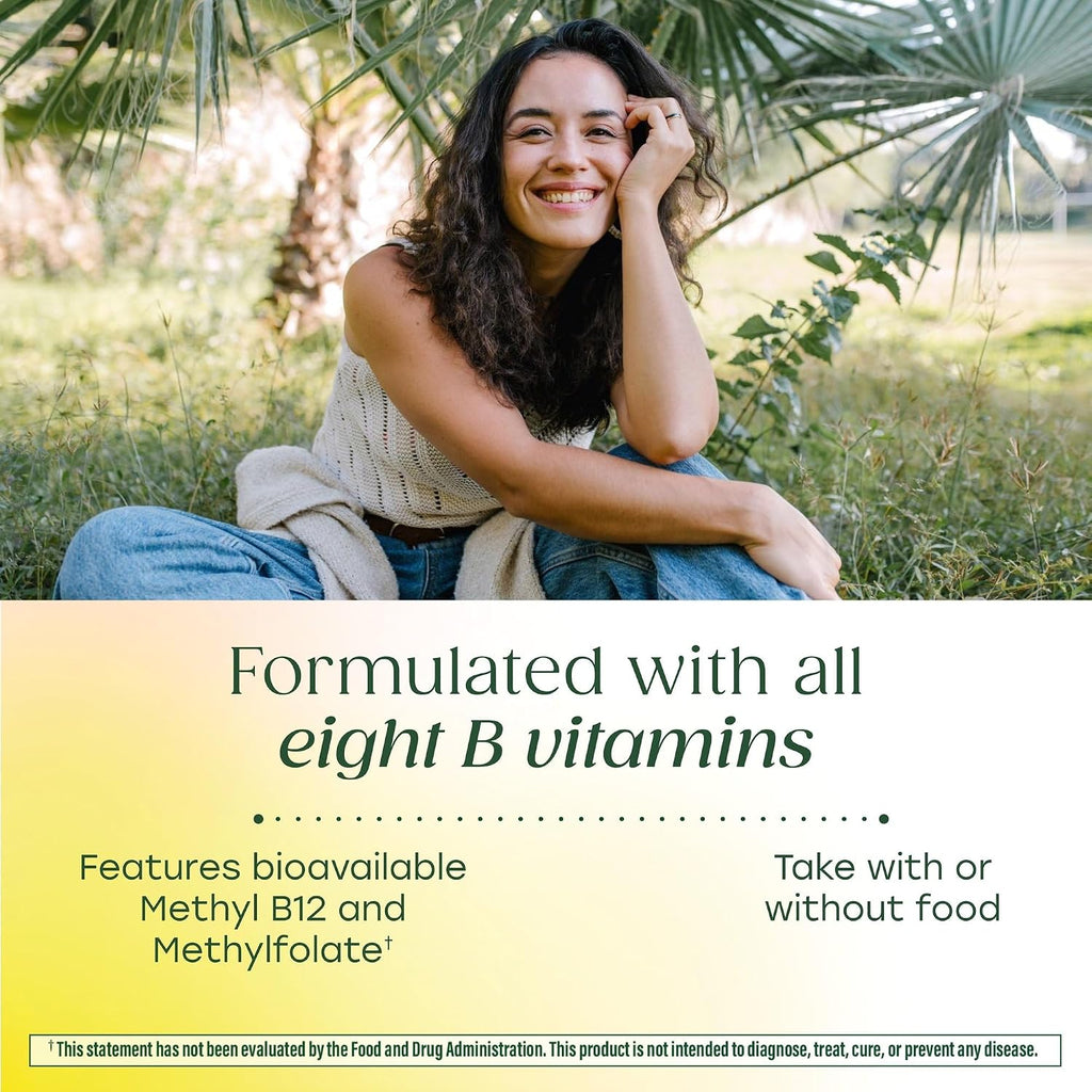 MegaFood Balanced B Complex - Complejo B con 8 Vitaminas B, 60 Comprimidos