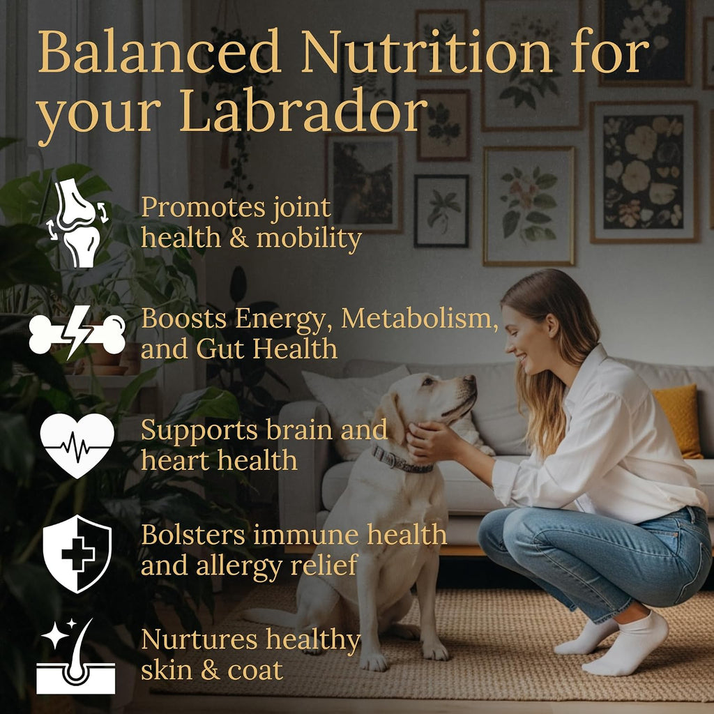 Multivitamínicos Prestige Breed, Nutrición Equilibrada para tu Labrador, 90 unidades, Sabor a Bacon