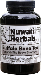 Nuwati Herbals - Té de Hierbas Buffalo Bone - Apoya la Estructura del Cuerpo - para Huesos, Cabello y Piel, Té a Granel, 113 g