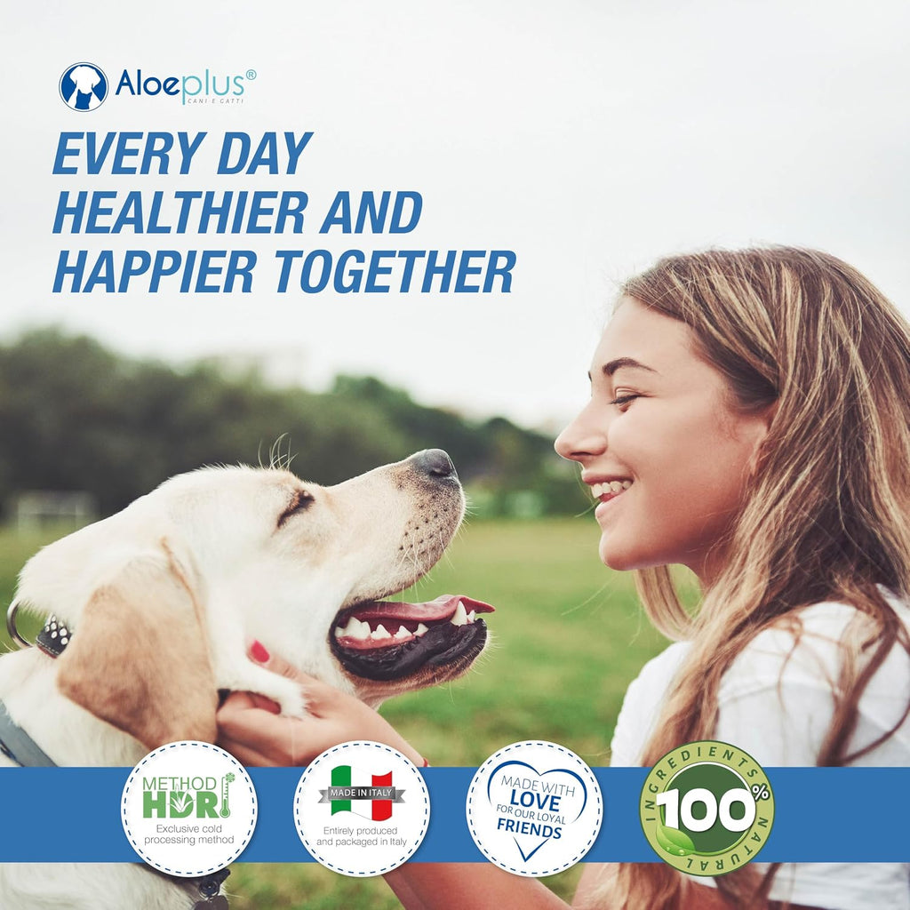 Aloeplus Jarabe para Perros 150ml - Complemento Energético y Detoxificante con Aloe Arborescens Orgánico