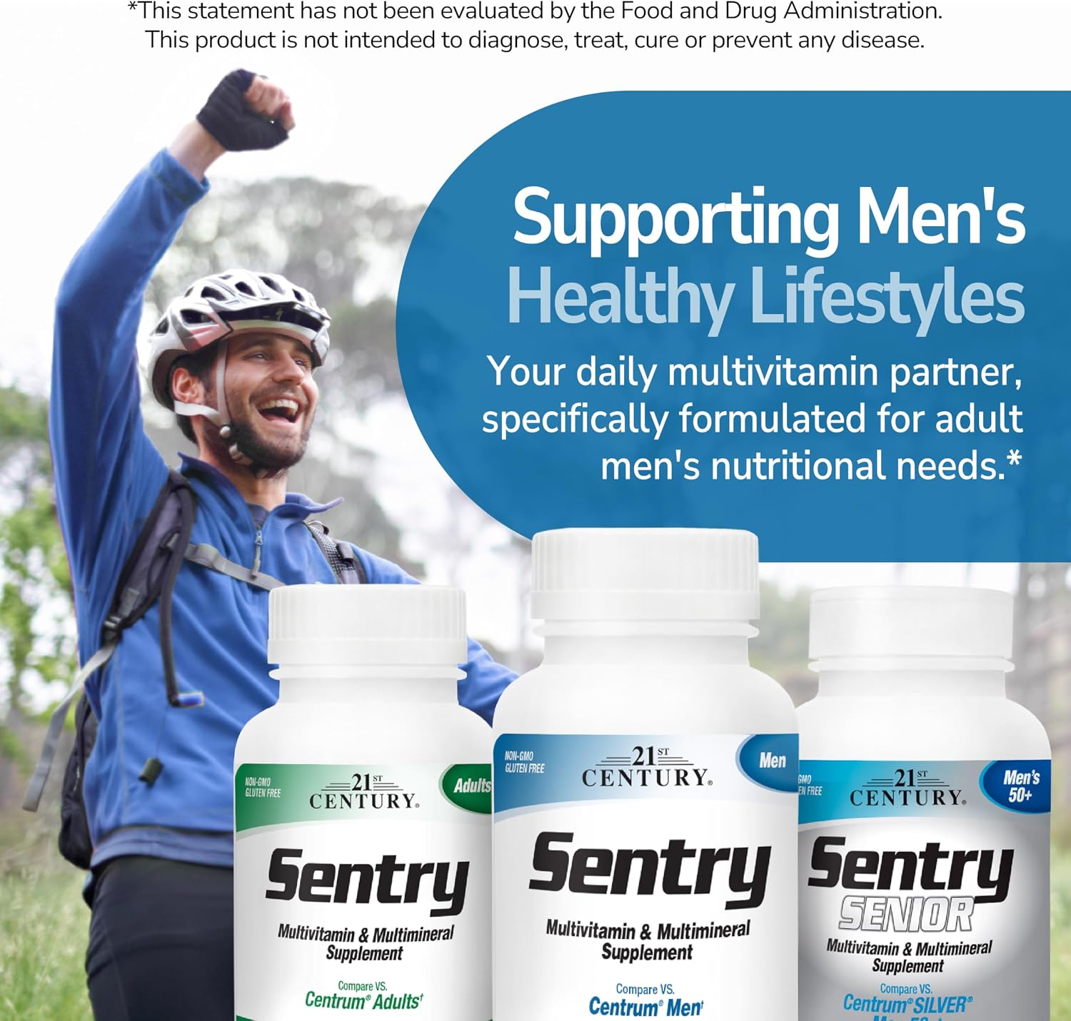 21st Century Sentry Men Multivitamin, 120 Comprimidos