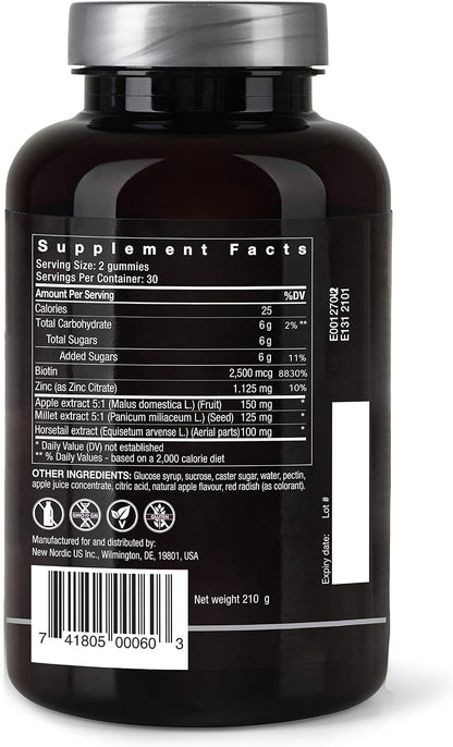 NEW NORDIC Hair Volume Gominolas de Biotina – Biopectina de manzana escandinava : Una fibra natural derivada de la – Image 8