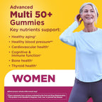 Nature Made Advanced Multivitamin Gummies 50+ para Mujeres, 84 gominolas (28 días)