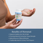 Eclectic Herb – Cápsulas de Cola de Caballo | Apoyo Mineral y Nutricional | 90 Cápsulas, 375 mg