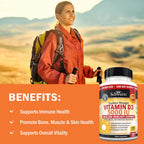 BioSchwartz Vitamina D3 5000 IU - 360 Cápsulas Blandas con Aceite de Oliva