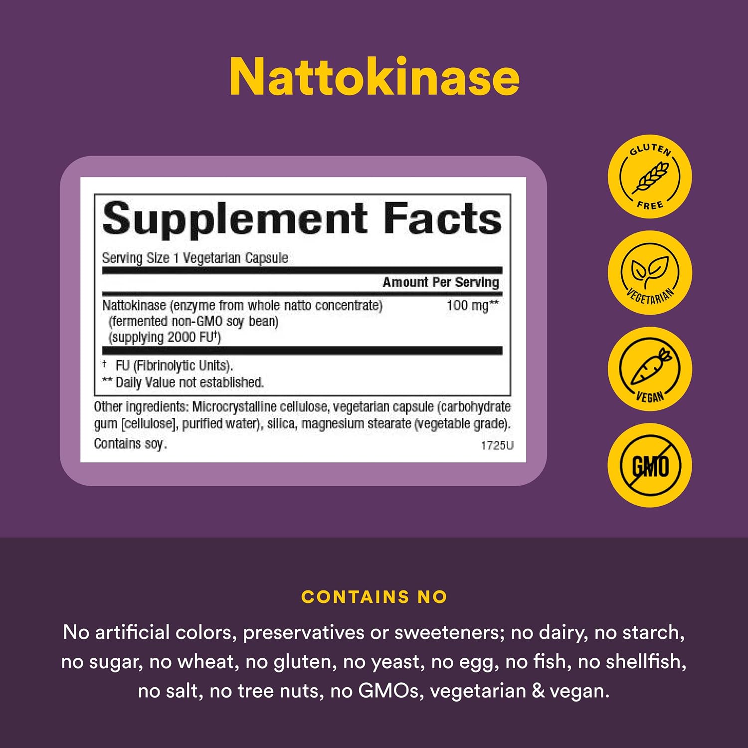 Natural Factors Nattokinasa 100mg – 60 Cápsulas Vegetales