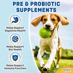 Probióticos para Perros con Prebióticos - 120 Comprimidos Sabor Pollo