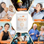 Newseel Vitamina D3 y K2 con Aceite de Coco – 120 Cápsulas Blandas