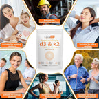 Vitamina D3 K2 10000 UI + 200 mcg Softgels - Pack de 2