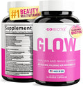 GOBIOTIX Vitaminas para Cabello, Piel y Uñas con Biotina 10.000 mcg, Ácido Hialurónico y MSM - 90 Cápsulas