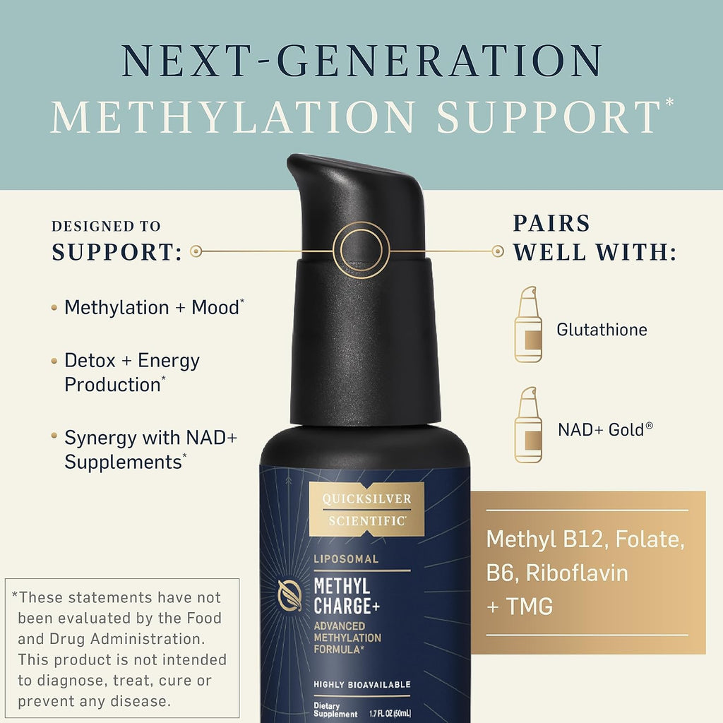 Methyl Charge - Suplemento de vitaminas B con TMG y absorción liposomal - 50 ml