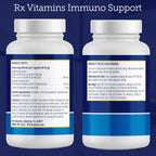 Rx Vitamins Immuno Support: Apoyo Inmunológico para Perros y Gatos - 60 cápsulas con Shiitake, Arabinogalactano y Luteína