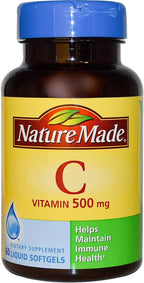 Nature Made Vitamina C 500 mg Softgels, 60 Cápsulas