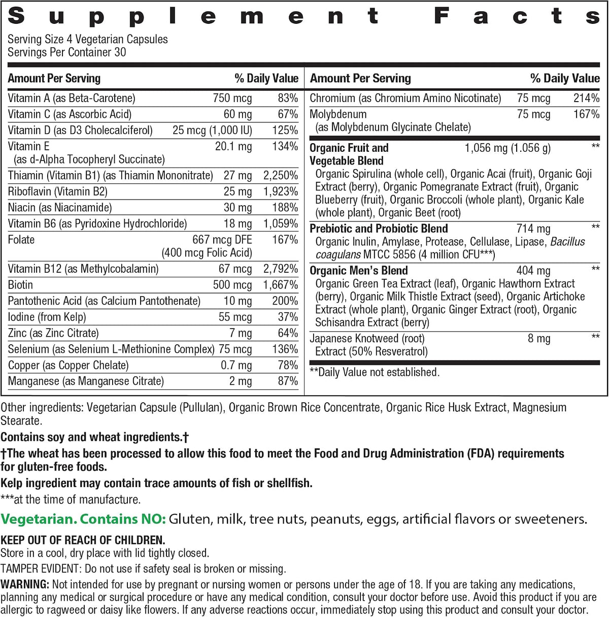 Rainbow Light Multivitamínico para Hombres | – Vitamina D: contribuye a la absorción normal del calcio y al – Image 2