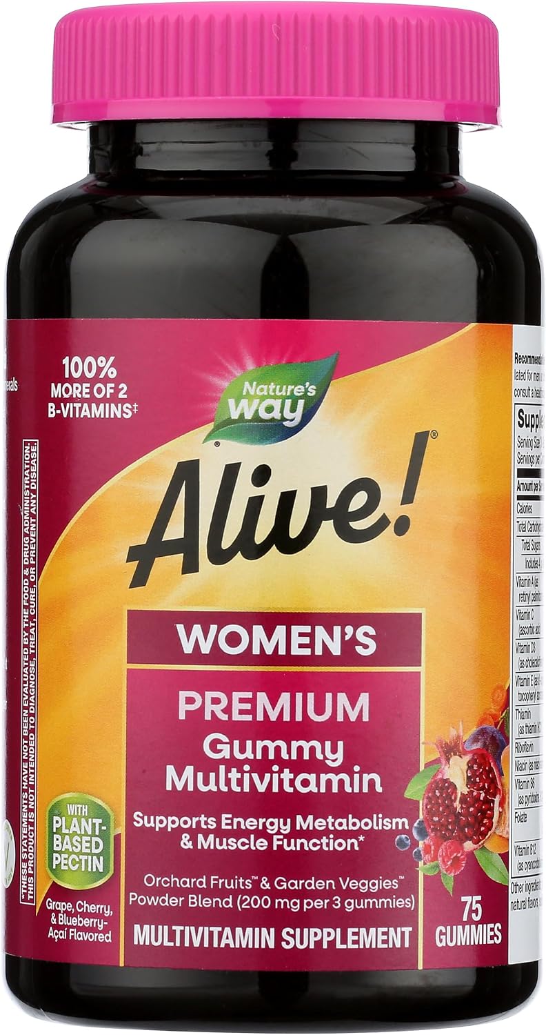 Nature's Way Alive! Multivitamínico en Gomitas para Mujer, 75 Gomitas