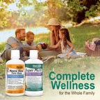 Vital Earth Minerals Detox y Bienestar – Mezcla de Minerales Fúlvicos y Húmicos con Más de 70 Minerales Traza + Super Multi, Multivitamínico Líquido, 2×946 ml