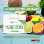High-Dosed 2000mg Vitamin C & L-Lysine Drink Mix Powder | Sabor Maracuyá y Lima | 210g