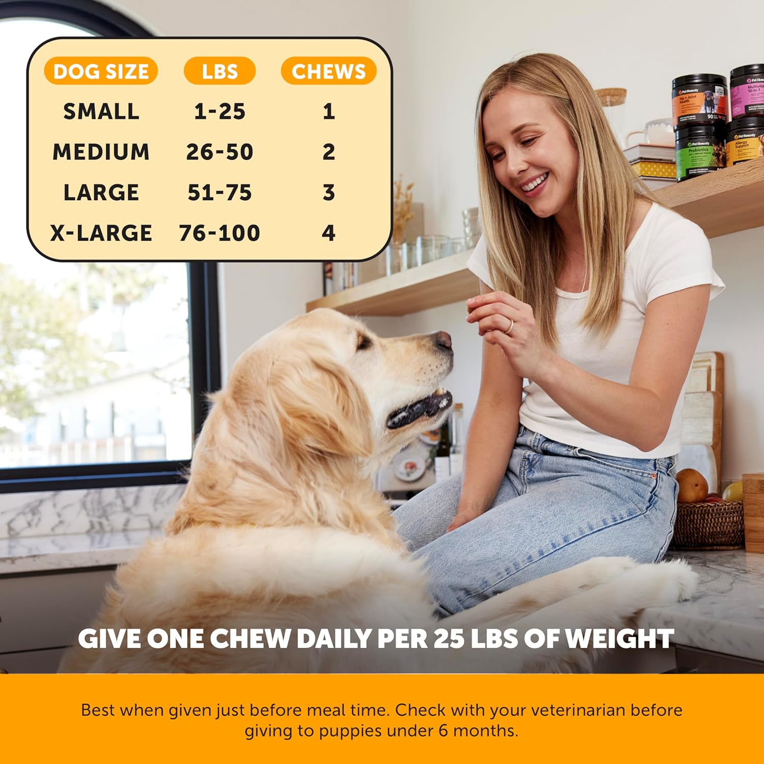 Pet Honesty Masticables para Alergias en Perros - Alivio de Picazón y Apoyo Inmune con Omega 3, Probióticos y Cúrcuma (90 unidades)