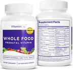 Vitaminas Prenatales Whole Food - 120 Cápsulas - Apoyo Natural para la Salud Materna y Fetal