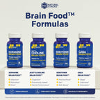 NATURAL STACKS Dopamine Brain Food - 650mg L-Tirosina - Complemento para el Enfoque y Energía Mental - 120 Cápsulas