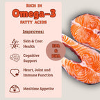 Aceite de Salmón para Perros y Gatos - Suplemento Líquido con Omega-3 EPA y DHA (237 ml)