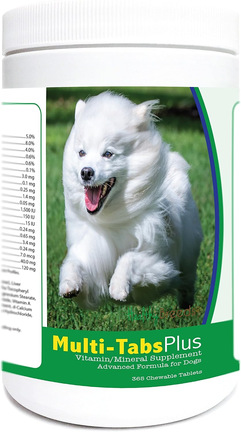 Healthy Breeds Multi-Tabs Plus Comprimidos Masticables para Perro Esquimal Americano 365 Unidades