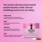 One A Day Prenatal Advanced - Vitaminas Prenatales con Ácido Fólico, Colina, DHA y Hierro, 60 unidades (30 comprimidos + 30 cápsulas blandas)