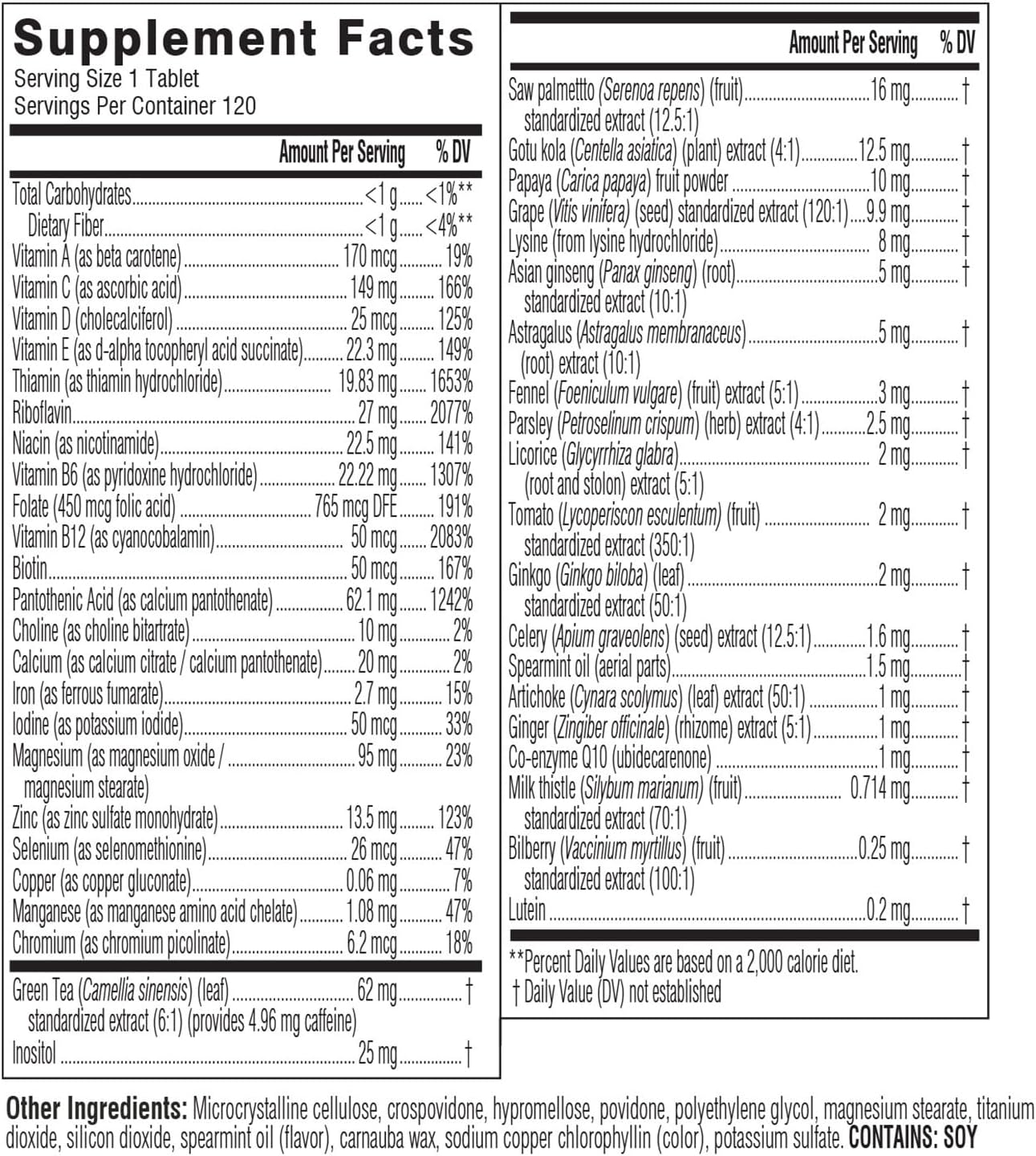 Swisse Ultivite Men's Daily Multivitamin, 120 Tablets