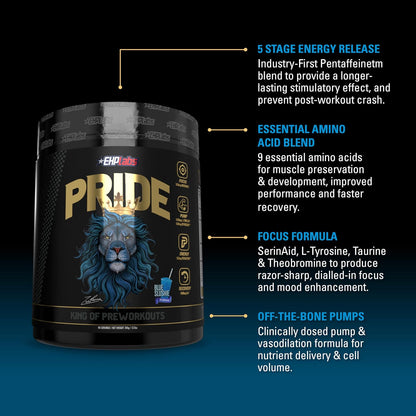 EHP Labs Pride Pre Workout - Pre-entreno en – Fácil preparación: Solo mezcla una cucharada con agua y consume – Image 4