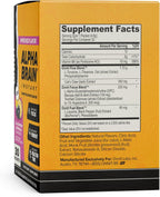 ONNIT Alpha BRAIN Instant Mezcla para Bebida de Apoyo Cognitivo, Sabor BlackBerry Lemonade, 30 Sobres de 3.7 g